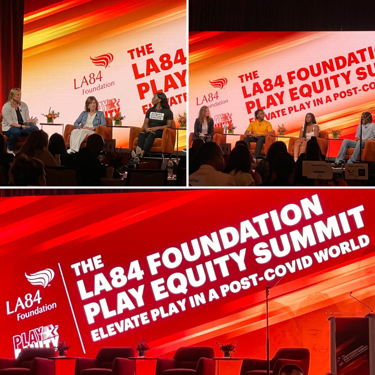 LAsBEST's tweet photo. We had the pleasure of hearing from so many great speakers and panelist yesterday at the #PlayEquitySummit. The @la84foundation and @playequityfund communities gathered together to promote the necessity of accessibility and equity of sports and play. https://t.co/zYriTCVkrl