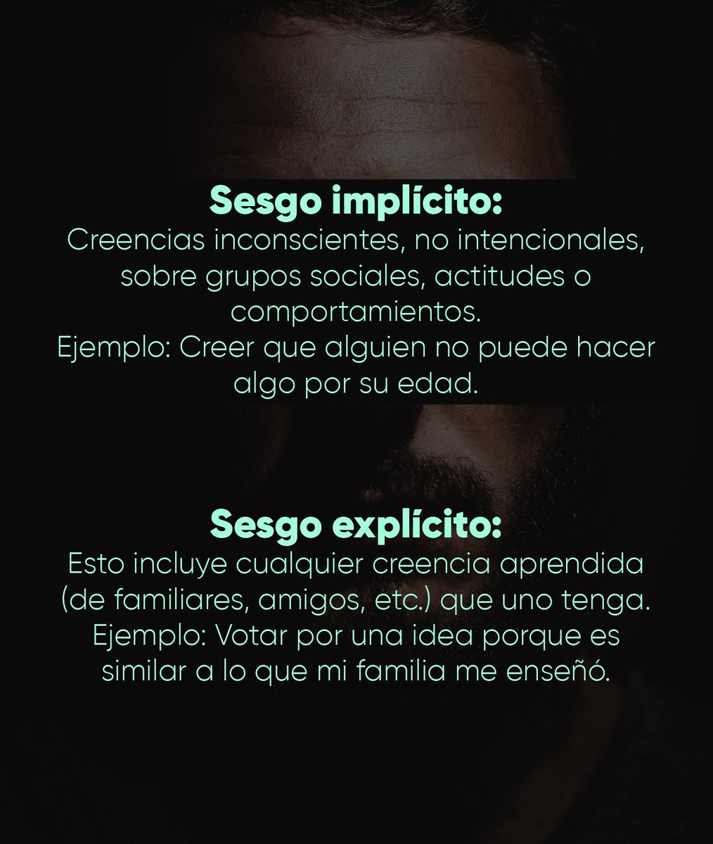 womeninconex's tweet photo. Los sesgos inconscientes y los estereotipos han regido nuestras decisiones y percepciones toda nuestra vida, es hora de pensar ¿Cómo los puedo cambiar?
#sesgos #sesgosinconscientes #sesgosdegenero #womeninconnection https://t.co/ZVbpWjxjgH