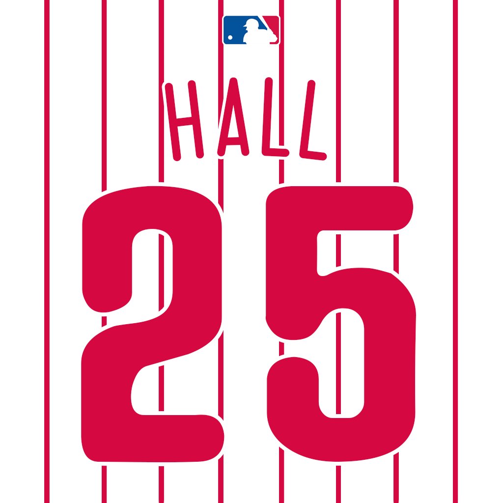 MLB Jersey Numbers on Twitter "1B Darick Hall (HallDarick) is wearing