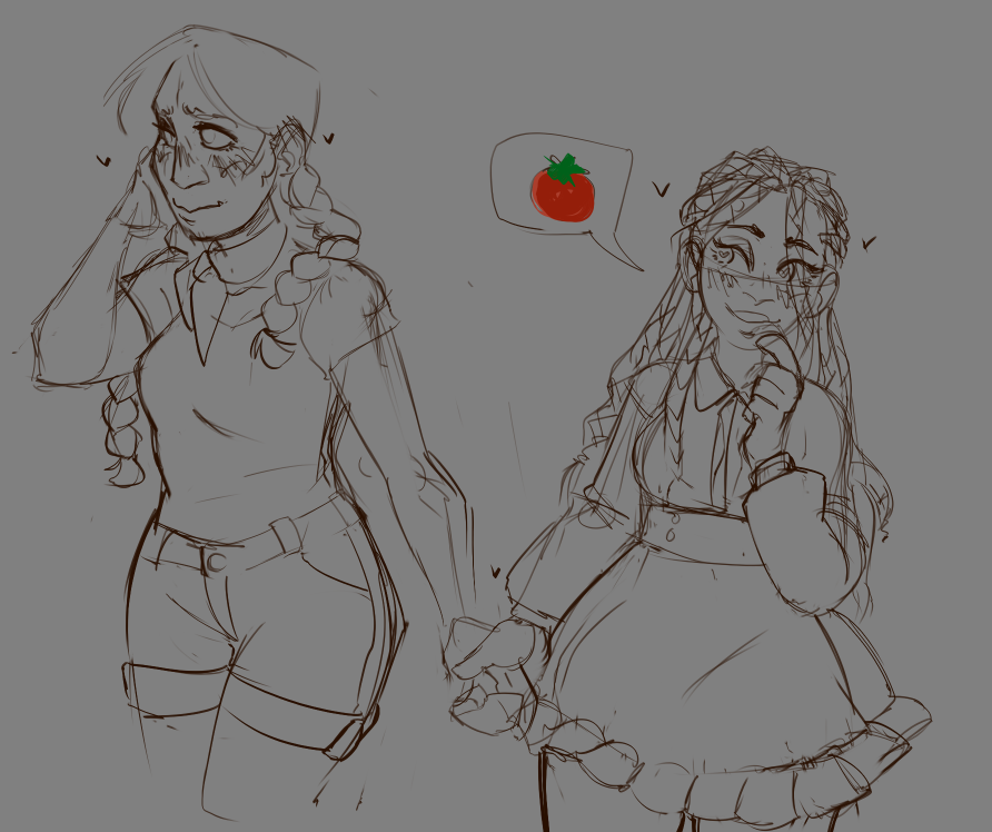 itsjustsims's tweet photo. kayla loves her tomato-y gf dolores https://t.co/hsHfhn5SCN