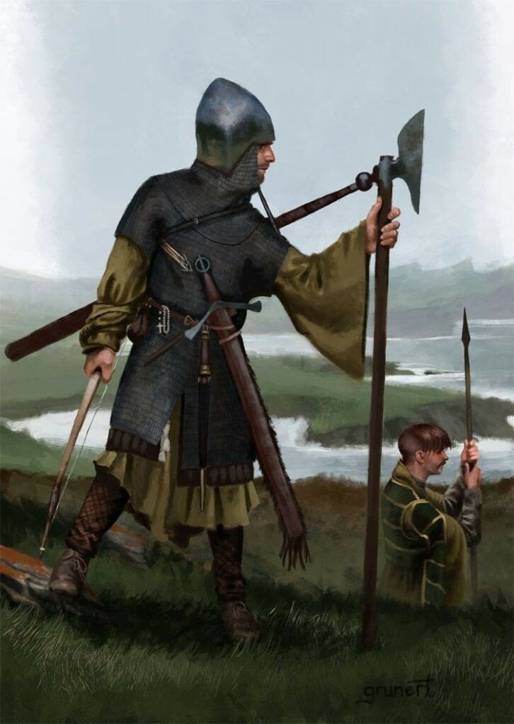 eroc0303's tweet photo. Gallowglass were Irish mercenarys from the 13th-16th century. They were armed with a big two-handed axe, or sword of similar size, bow, and with smaller sword
#WeaponsOfWar #WednesdayWeapons #ADnD #dungeonsanddragons #1stEdition #2ndEdition #oldschool #gaming https://t.co/mP9UBYLuKe