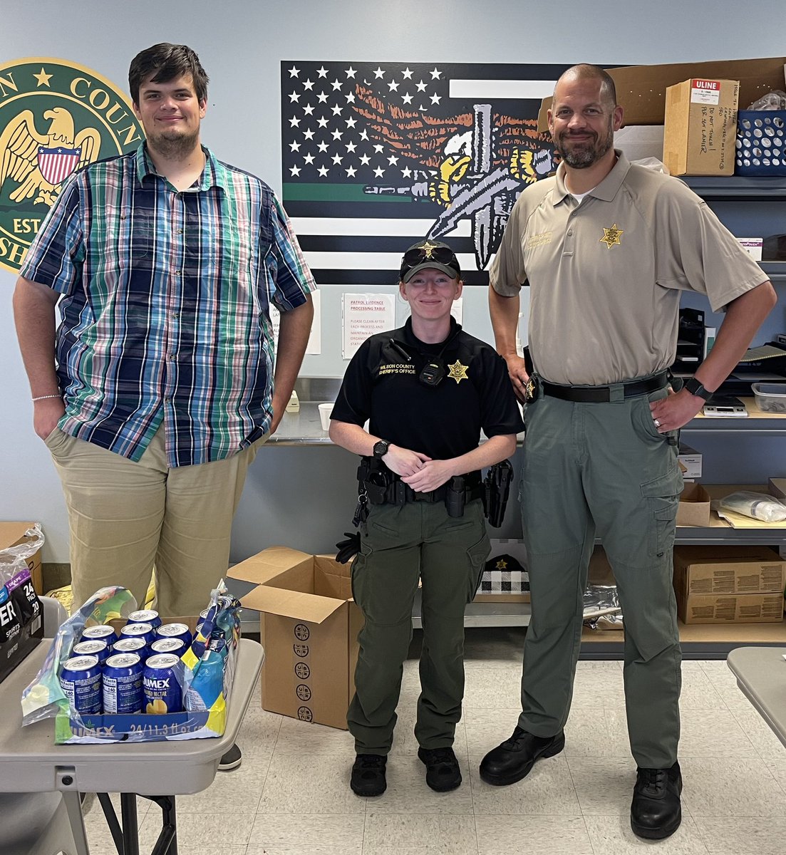 When you go to roll call on 2nd shift with your son and pick out the shortest in the bunch. She is a winner! 
📷: <a href="/ashlynvarvel/">Ashlyn Varvel</a>