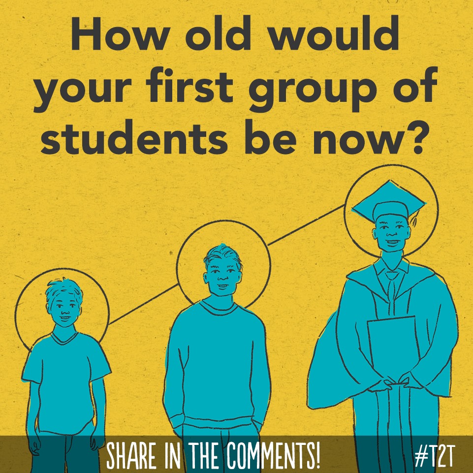 teacher2teacher's tweet photo. How much have your first Ss grown since being in your class? https://t.co/wAyoemnLO5