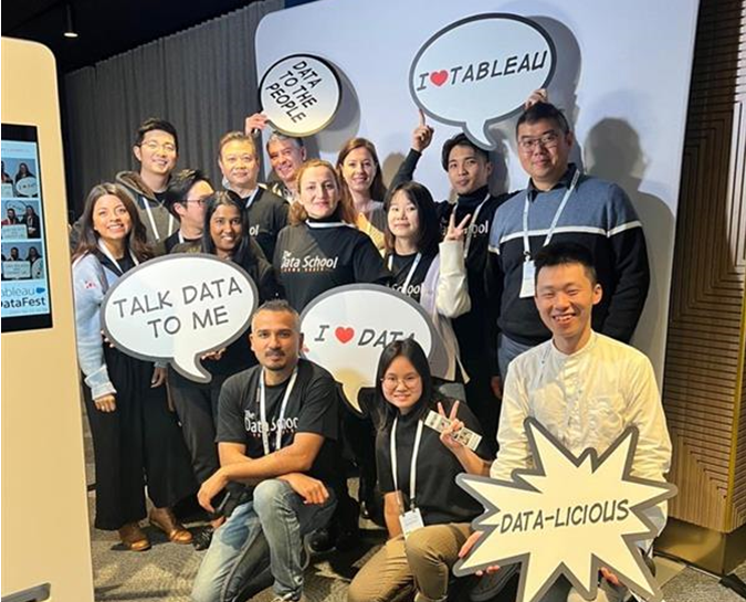 DataSchoolAu's tweet photo. The Melbourne-based Data Schoolers went on a field trip this week to Tableau's #datafest.

Great opportunity for them to see all the exciting new features in #tableau and to meet up with like-minded #data #enthusiasts . https://t.co/zCKbE6lcMH