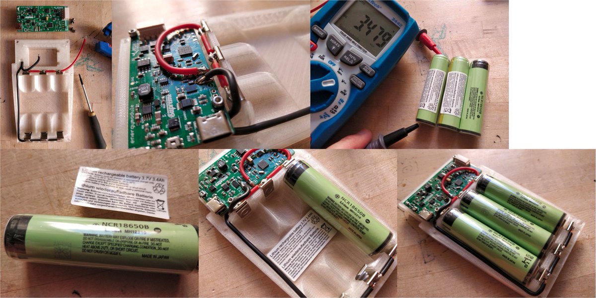 LabJetpack's tweet photo. flatcat tail piece assembly.

2/ take one tail piece and energymodule, solder connect power cables, measure batteries, remove sticker, replace sticker, insert batteries.

#flatcat #socialrobot #robotics #hardware #manufacturing #startup #berlin @qbernetik @x7557x https://t.co/Ec42uY7qhR