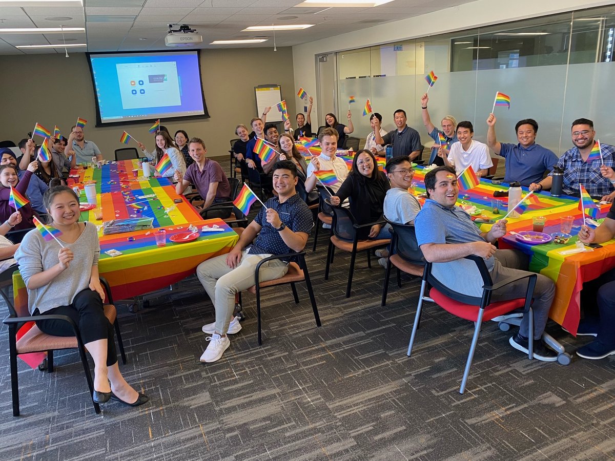 marmanino's tweet photo. As #PrideMonth ends, I want to state how proud I am of our people for making Armanino a welcoming &amp; supportive workplace for #LGBTQ+ individuals. From discussion panels to Pride-themed happy hours, we had fun celebrating &amp; honoring the LGBTQ community this month. Thank you, team! https://t.co/r3FaHRZW8C