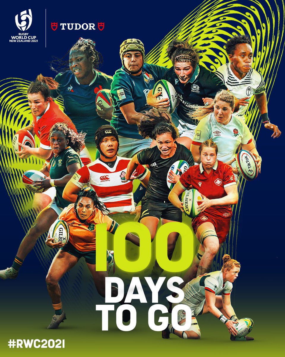 High Performance Sport NZ (@hpsportnz) on Twitter photo The countdown is on ⏳ Only 100 days to go until #RWC2021 kicks off in New Zealand 🔥 We can't wait to see the world's best women's rugby players go head to head in Aotearoa 🙌 <a href="/rugbyworldcup/">Rugby World Cup</a> The countdown is on ⏳ Only 100 days to go until #RWC2021 kicks off in New Zealand 🔥 We can't wait to see the world's best women's rugby players go head to head in Aotearoa 🙌 <a href="/rugbyworldcup/">Rugby World Cup</a>