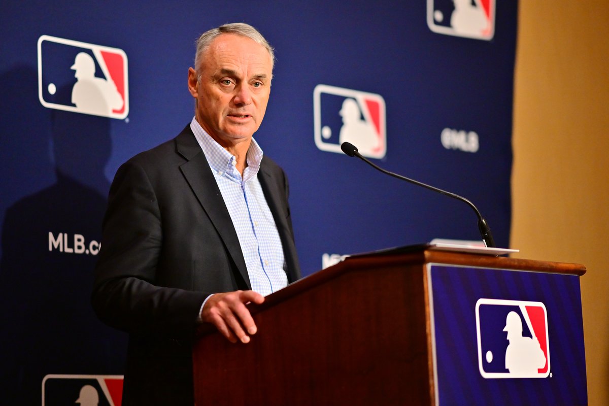 Bleacher Report (@bleacherreport) on Twitter photo Rob Manfred says that an automated ball-strike zone will "likely be introduced" for MLB in 2024, per <a href="/DVNJr/">Don Van Natta Jr.</a> Rob Manfred says that an automated ball-strike zone will "likely be introduced" for MLB in 2024, per <a href="/DVNJr/">Don Van Natta Jr.</a>