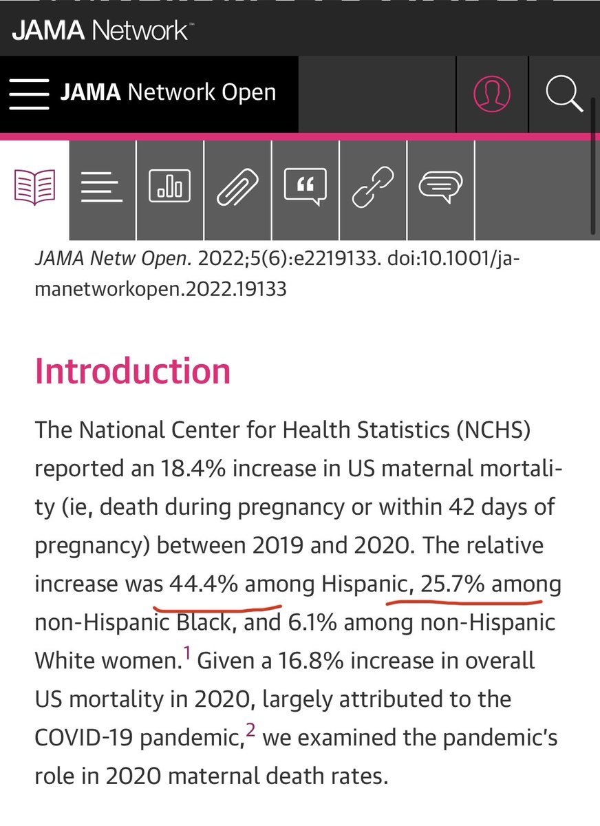 Maternal mortality in the U.S. INCREASED 33% since COVID/2020 -44% mortality increase in Latinas -25% increase in Black women THIS. IS. A. CRISIS. Abolishing reproductive rights will only worsen this The time is NOW to advocate for our most vulnerable patients. NOW.