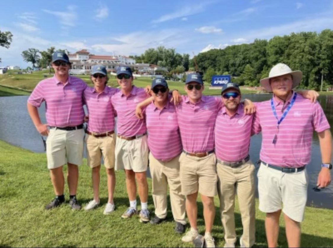 TurfState's tweet photo. More big time tournament experience gained for one of our own, as George Lundin worked the Women’s PGA Championship during his internship at Congressional. Congrats George, and the rest of the team at Congressional, for a successful championship! #MSUTurf  @GTLundin https://t.co/sztGEMuaSf