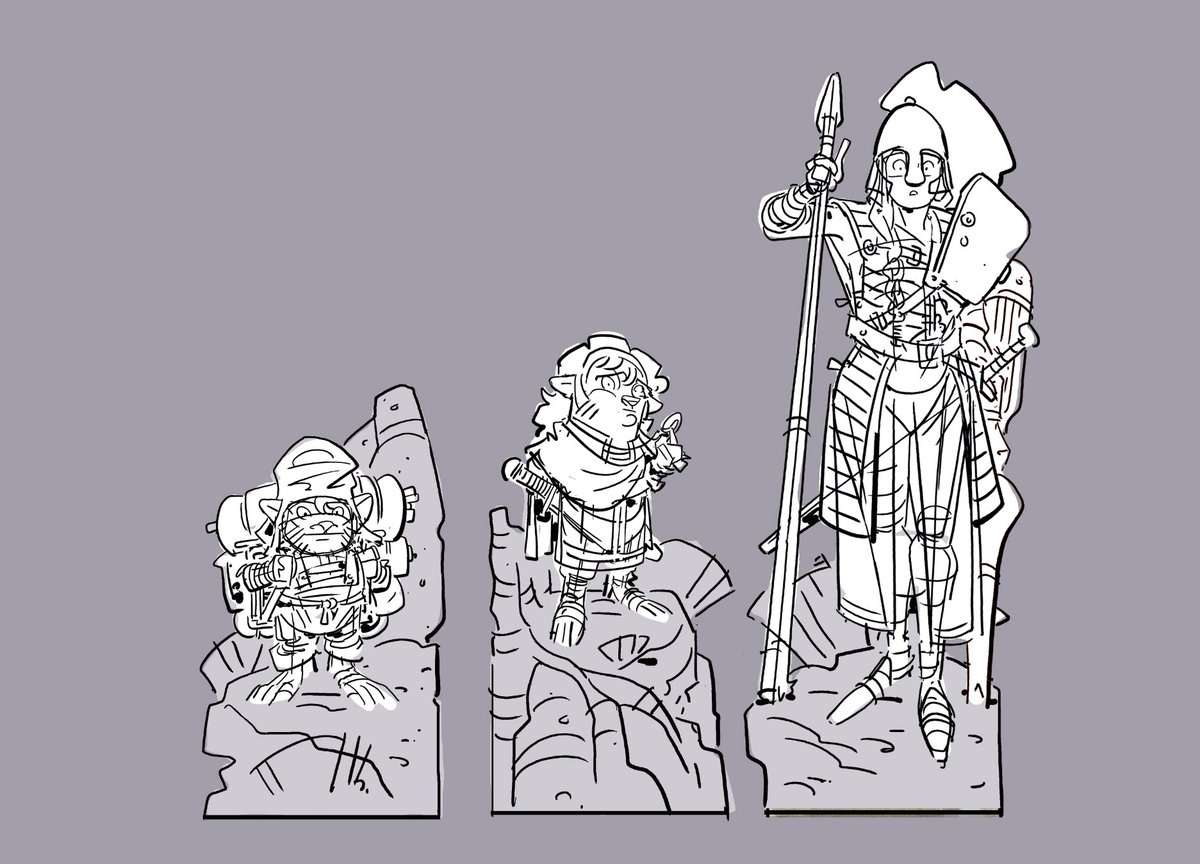 Pencils for the last three non-pawn "good guy" pieces on this LOTR chess set: Sam, Frodo, and Éowyn (Bishop, King, Knight). 