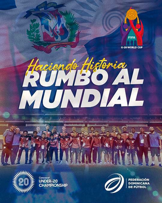 La Sub 20 es Mundialista. <a href="/sedofutbol/">Selección Dominicana de Futbol</a> y su <a href="/fedofutbol/">Federación Dominicana De Fútbol 🇩🇴</a> hace historia. 🇩🇴⚽️⚽️⚽️⚽️