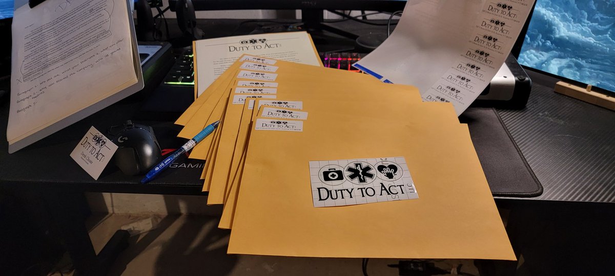 DutyToActLLC's tweet photo. Promo packs are going to be hitting mailboxes near you in the next few days! If you want one sent to your buisness or workplace shoot us a message! https://t.co/rn9xvKH8Ze