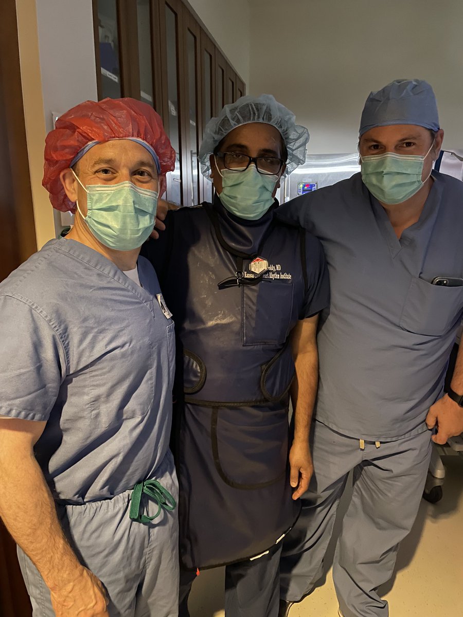 AtriCureCEO's tweet photo. Such a privilege to be at Kansas City Regional Medical with @deasnostos, @DJ_Lakkireddy, Dr. Mark La Meir, @AhmedRomeyaMD and team as they support the HEAL-IST trial to evaluate a treatment for IST! Gratifying to work with experts who care so deeply about patients. @HCAMidwest https://t.co/OUUe2boJ01