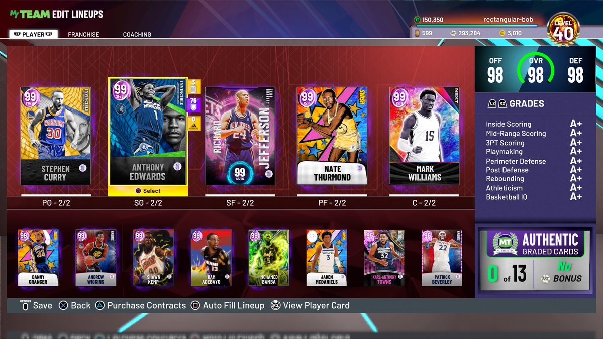Rectangular_bob's tweet image. #PS4share #NBA2K22 final squad before season 8. How's it looking?