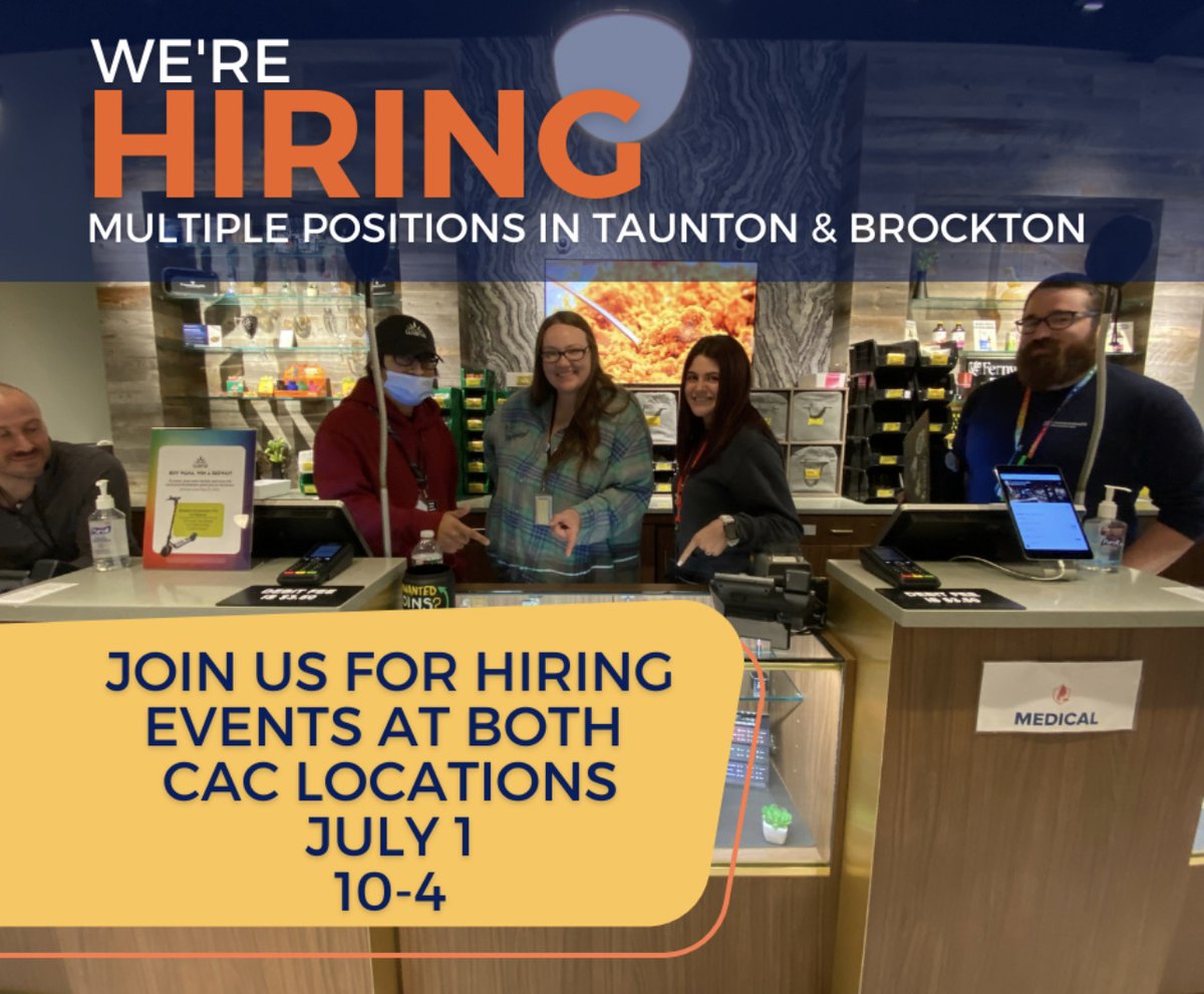 CommonwealthAlt's tweet photo. Looking to join the cannabis industry? Join us THIS Friday! 🙌 

#cannabiz #grassachusetts #commonwealthaltcare #massachusetts https://t.co/y8EzkRYHnt