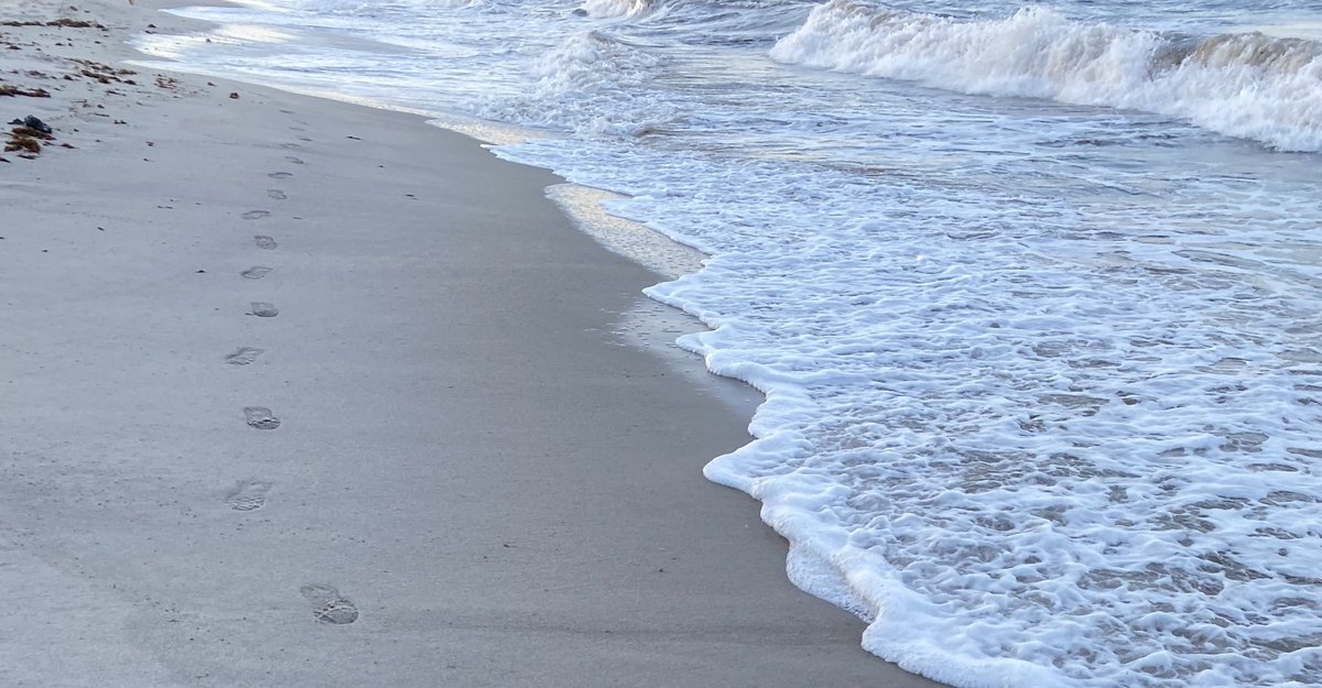 Running on the beach!