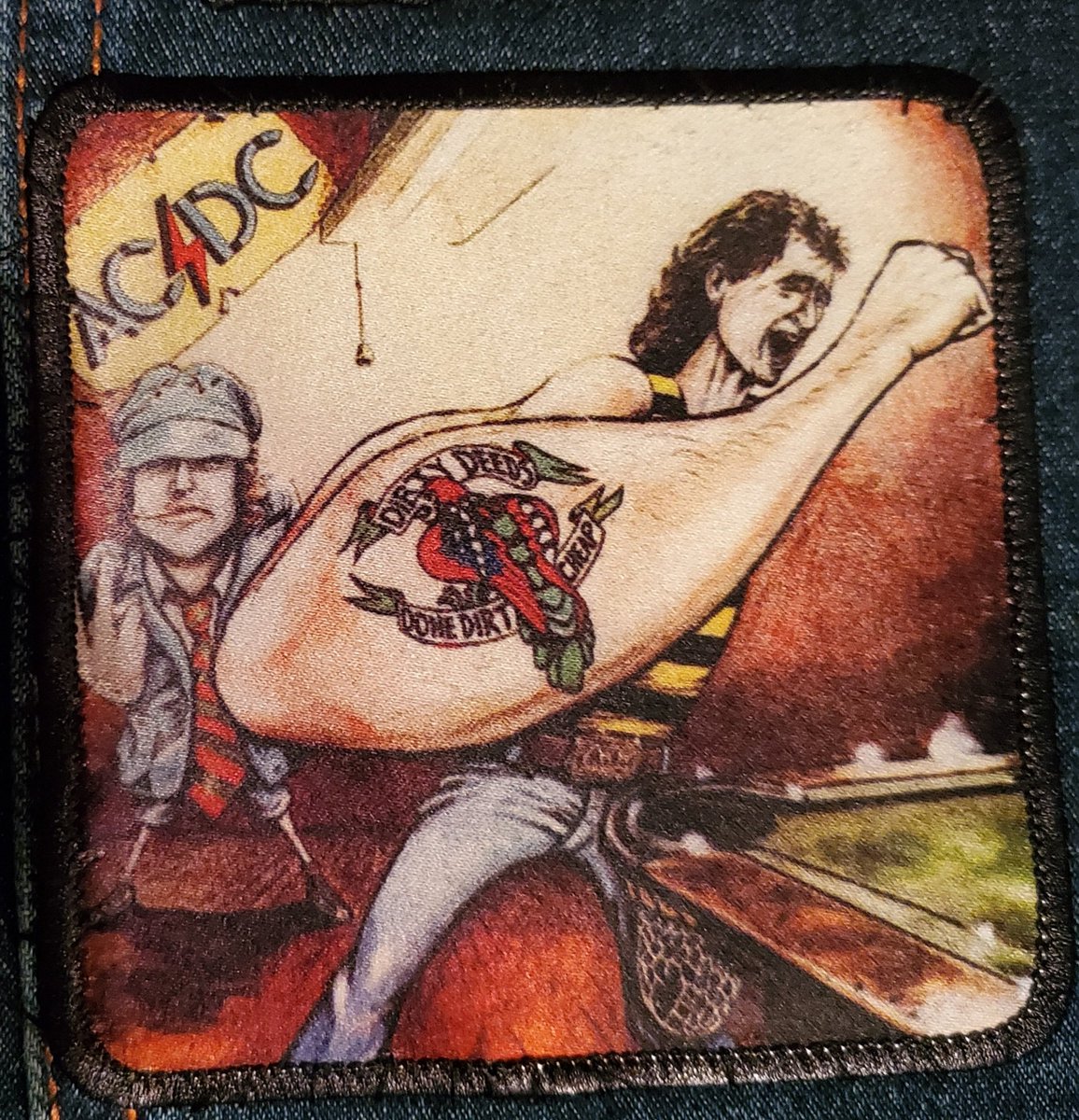 Dragula319's tweet photo. #VestPatch #23.
#battlejacket
#ACDC
#DirtyDeeds https://t.co/6Ocubcd1SF