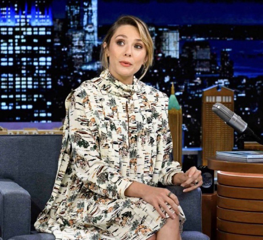 Elizabeth Olsen on the Tonight Show with Jimmy Fallon, airing tonight