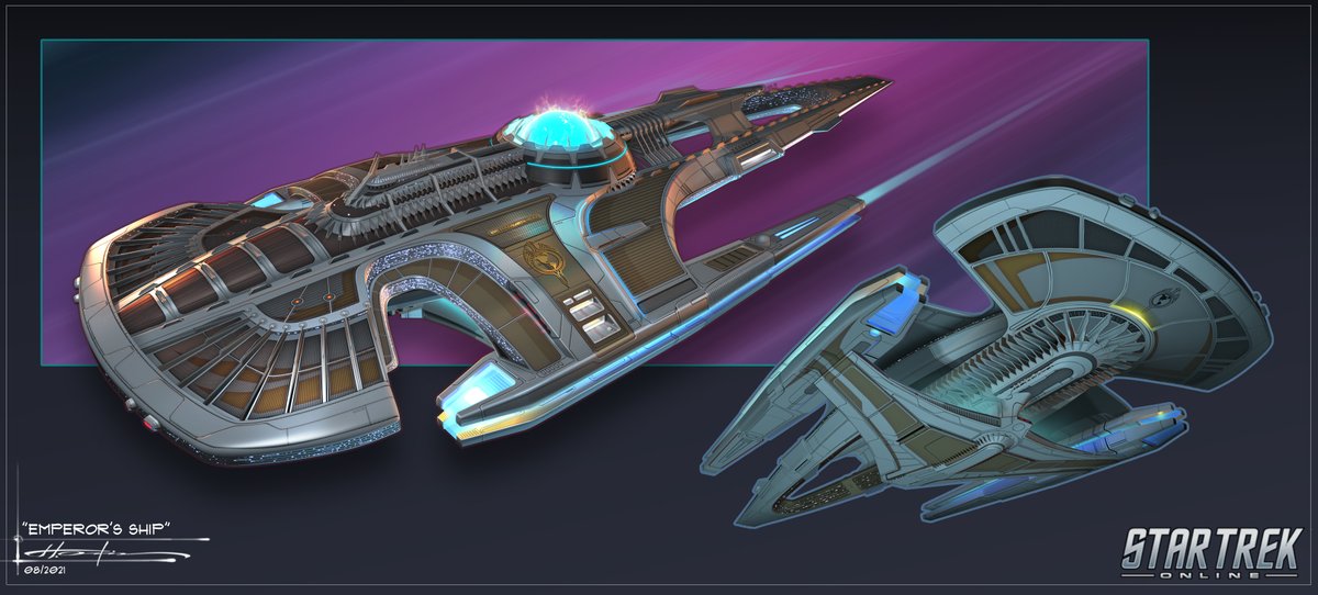 Emperor's Ship, AKA "The Hammerhead". Star Trek Online.
 
#trekonlinegame #conceptart #sandman979