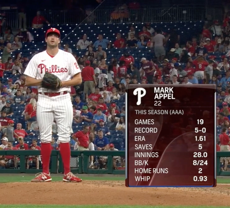 TalkinBaseball_'s tweet photo. Nine years after being drafted #1 overall and four years after retiring from baseball, 30-year-old Mark Appel is making his MLB debut https://t.co/2dPOUo8Pdx