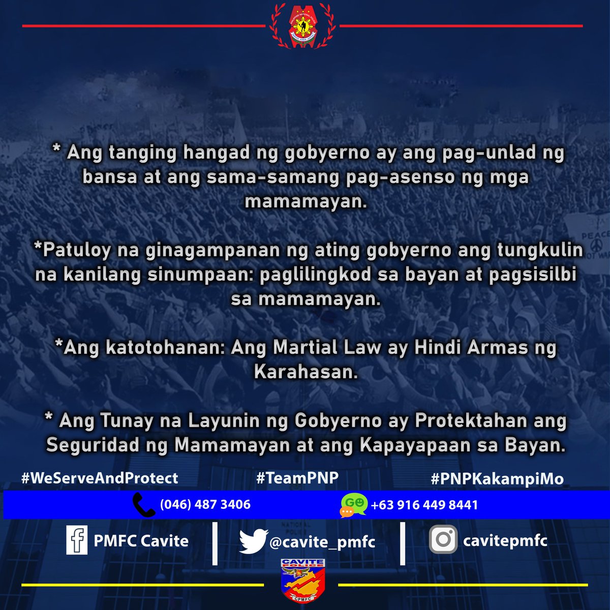 #SerbisyongTapat
#SerbisyongMayMalasakit
#AlagangPNP
#WeServeAndProtect
#PNPKakampiMO
#TeamPNP