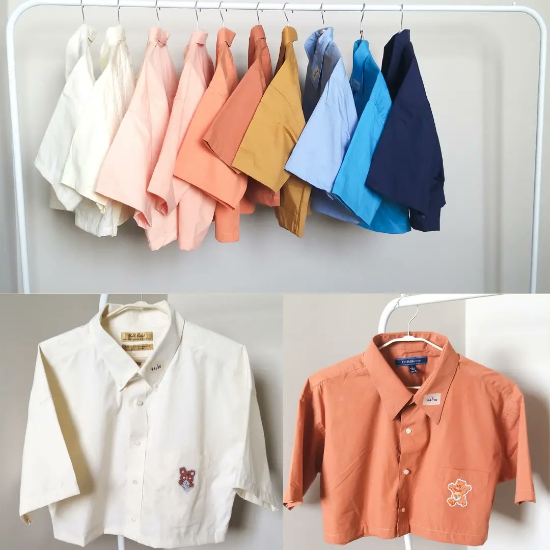 เสื้อเชิ้ตมือ2 Oversize 1 แถม 1 tweet media