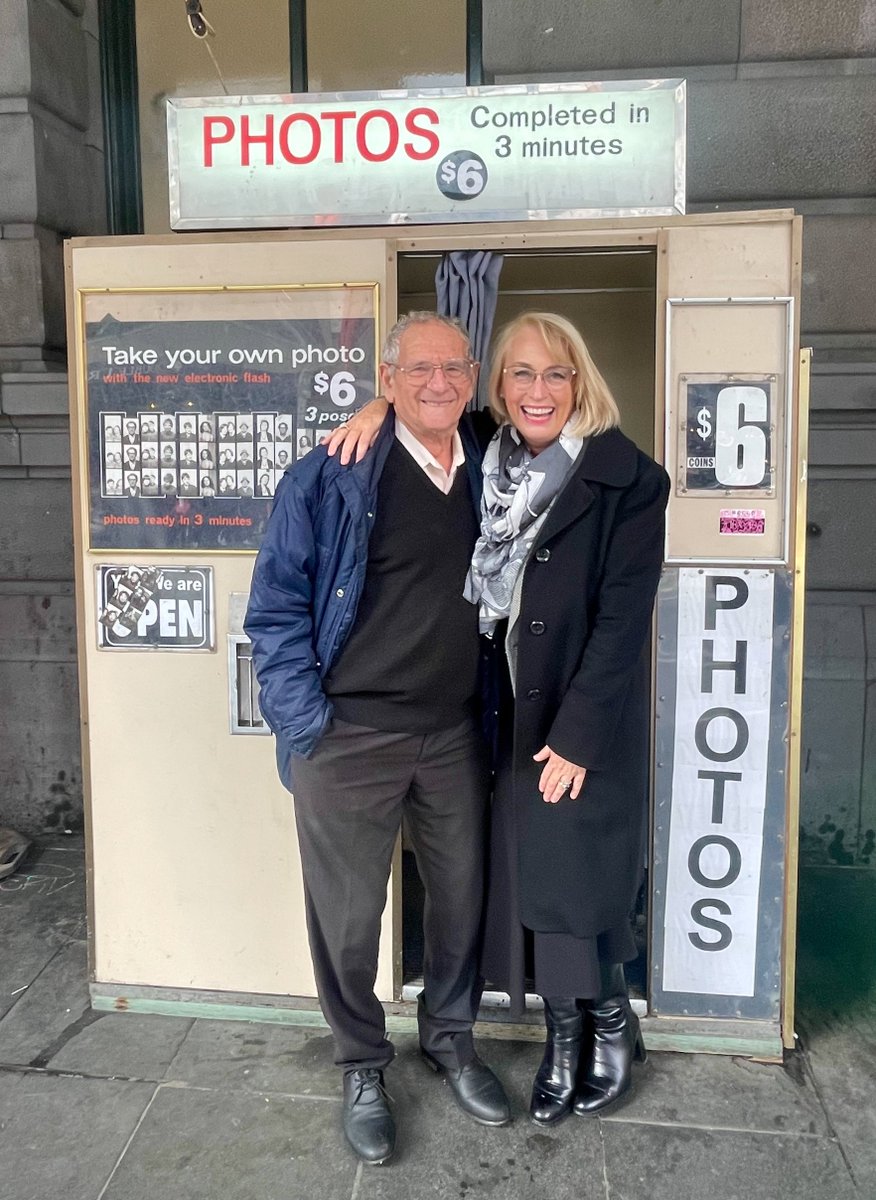 LordMayorMelb's tweet photo. It’s people like Alan Adler that make Melbourne such a unique, special place. Alan has just turned 90, and this year celebrates 50 years of operating the iconic Flinders Street Station photo booth. https://t.co/ALAeNszLtA