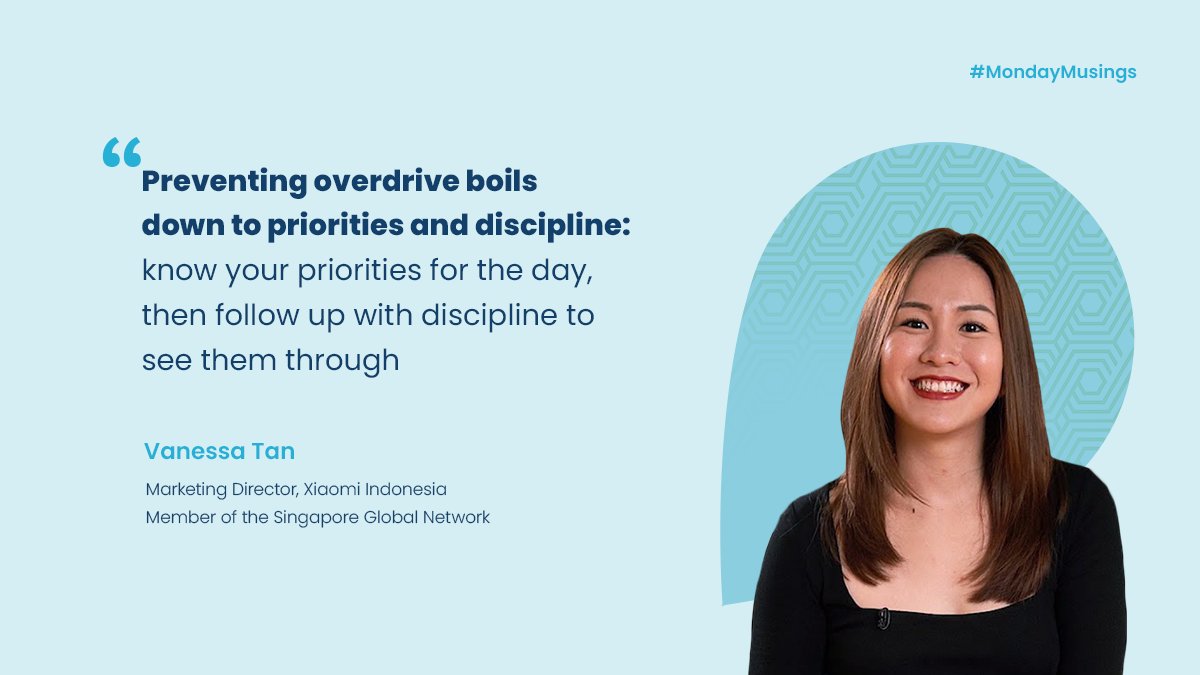 An advocate for #worklifebalance, <a href="/XiaomiIndonesia/">Xiaomi Indonesia</a>’s marketing director <a href="/VanessaTanLB/">Vanessa Tan</a> asks her team to focus each day with three goals. Read about her leadership style: bit.ly/39YEGsU