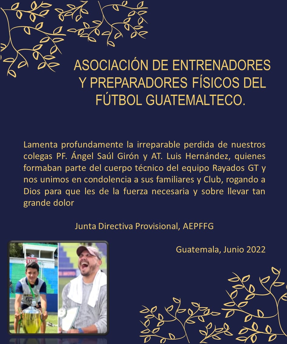 Tristeza total... Mis condolencias a los familiares de los profes. El fútbol está de luto!!!