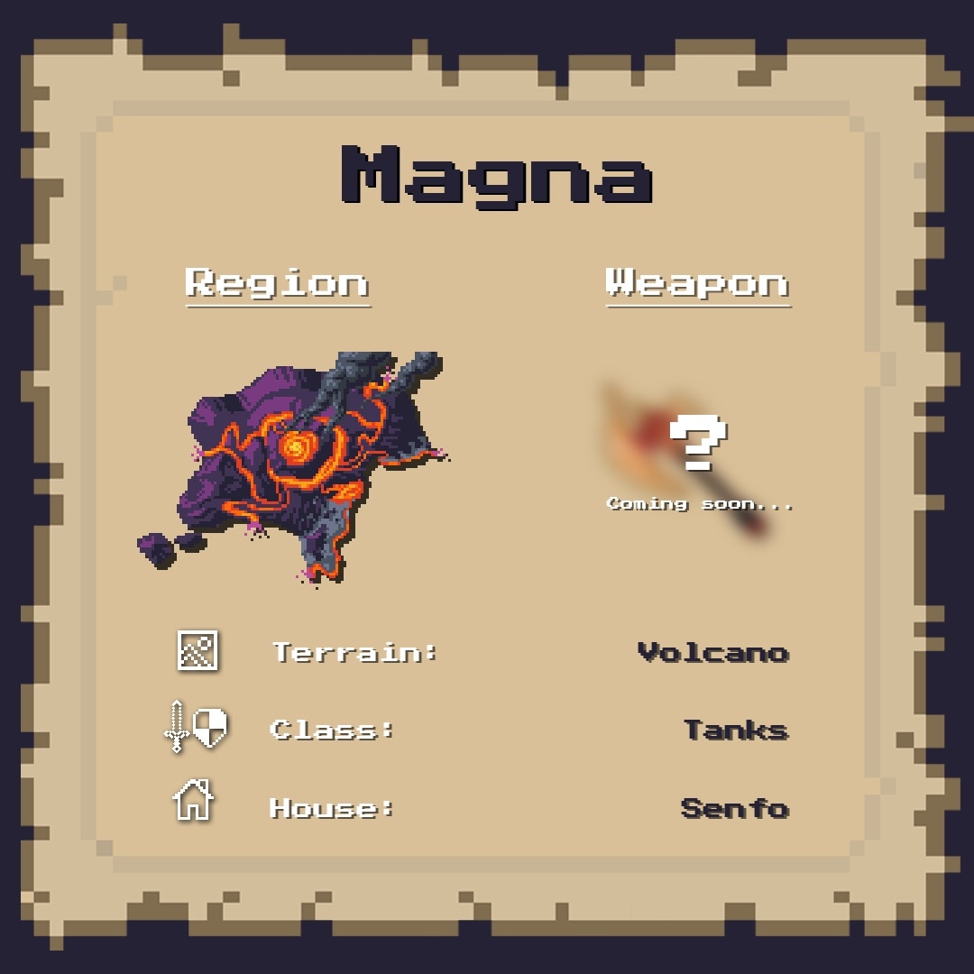 PixelCursors's tweet photo. Magna, the mighty and still active volcano stands out from the Valos mountain range due to its distincly different rock structure. As the tallest peak in Argos, it is visible from any given point in the land.

#rpgmaker #rpg #rpggame #rpgmakermv #rpggames #gaming https://t.co/FhQmgp0h4C