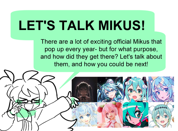 💙💖LET'S MIKU!!🎀🎵

a #NEXTsoundofthefuture worldbuilding thread about how the various official Mikus correlate in the #nsotf universe! 