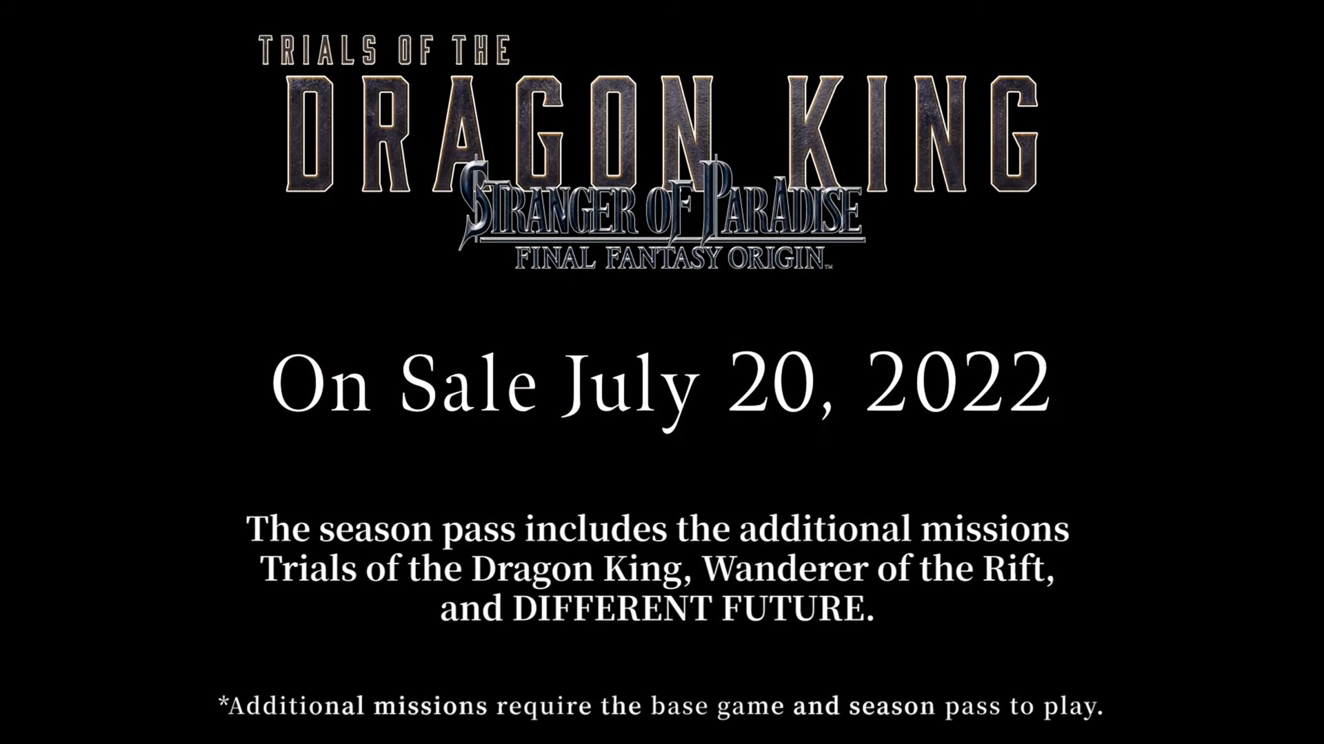 Stranger of Paradise Trials of the Dragon King DLC coming in July