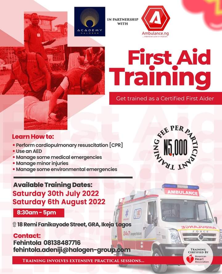 AcademyHalogen's tweet photo. Get trained as a Certified First Aider
Register here: https://t.co/Owt8n56N6u
#firstaid #firstaidtraining #firstaidtrainingcourse https://t.co/GWH4Yg7J7c