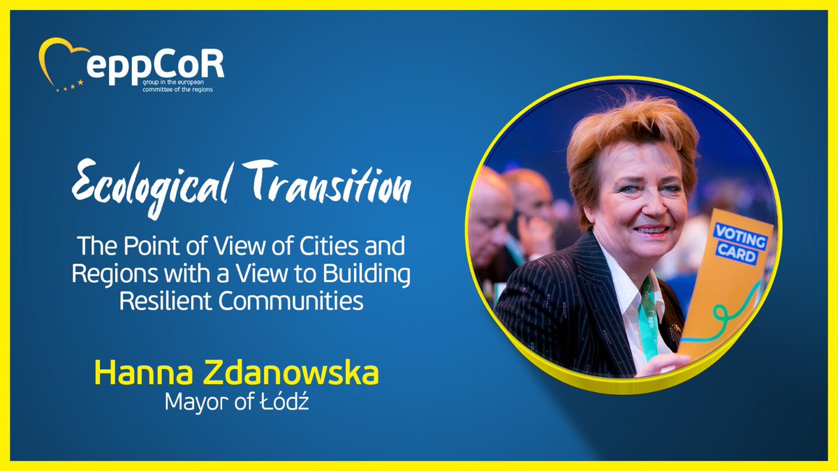EPP Group CoR (@epp_cor) on Twitter photo The success of the ecological transition depends on the swift creation of the right conditions at the European and national level for the implementation of sustainable solutions by Local and Regional Authorities. <a href="/HannaZdanowska/">Hanna Zdanowska</a> <a href="/EU_CoR/">European Committee of the Regions</a> #EUGreenDeal The success of the ecological transition depends on the swift creation of the right conditions at the European and national level for the implementation of sustainable solutions by Local and Regional Authorities. <a href="/HannaZdanowska/">Hanna Zdanowska</a> <a href="/EU_CoR/">European Committee of the Regions</a> #EUGreenDeal