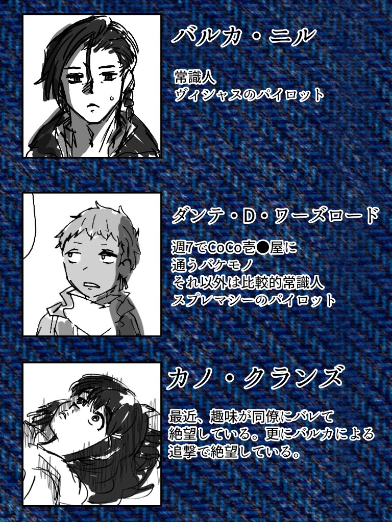 #今月描いた絵を晒そう 

① 