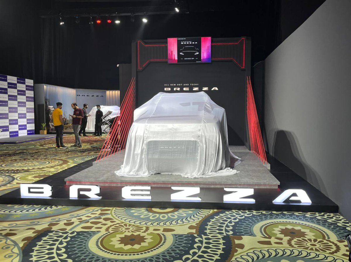 #AllNewBrezza is all set tk launch in india. <a href="/MSArenaOfficial/">Maruti Suzuki Arena</a>

#NewBrezza 
#HotAndTechyBrezza 
#AllNewMarutiBrezza 
#MarutiSuzukiArena