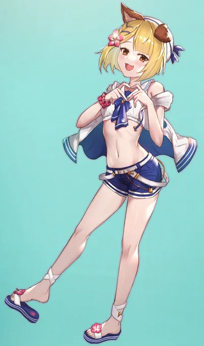水着ヴァジラ実装記念再掲🐶

#グラブル 