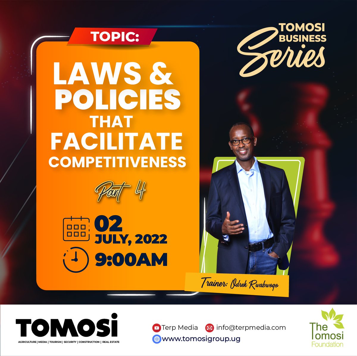 In just 30 minutes, we bring you new and powerful insights that you need to make your enterprise more competitive. Watch here; @Odrek_Rwabwogo <a href="/tomosifoundn/">Tomosi Foundation</a> <a href="/tomosigroup/">Tomosi Group</a> <a href="/Terp_Media/">Terp Media</a> YouTube!