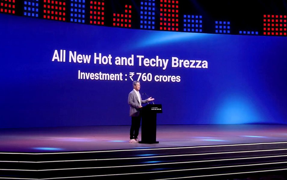 .<a href="/Maruti_Corp/">Maruti Suzuki</a> says it has invested Rs 760 crore into the development of the #AllNewBrezza

<a href="/HTAutotweets/">HT Auto</a> <a href="/htTweets/">Hindustan Times</a> <a href="/MSArenaOfficial/">Maruti Suzuki Arena</a> #HotAndTechyBrezza