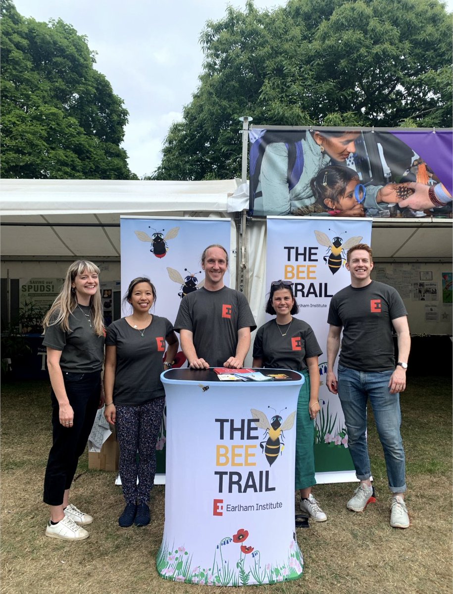 EarlhamInst's tweet photo. We had a great day at the @norfolkshow yesterday, and we're back again for Day 2! The sun is out and we're getting ready with the #BeeTrail, so come and find us in the Discovery Zone alongside @NorwichSciFest, @JohnInnesCentre, @TheQuadram, @TheSainsburyLab and @uniofeastanglia! https://t.co/F1RVcZsZA1