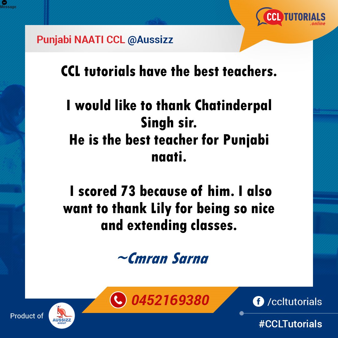 CCLTutorials's tweet image. 🙌 Thank you, Cmran Sarna for those wonderful words.

👉 We are glad that you chose to put your faith in us and even more so that we were able to uphold it.

#CCL #CCLCoaching #CCLExam #CCLTips #CCLLanguageTest