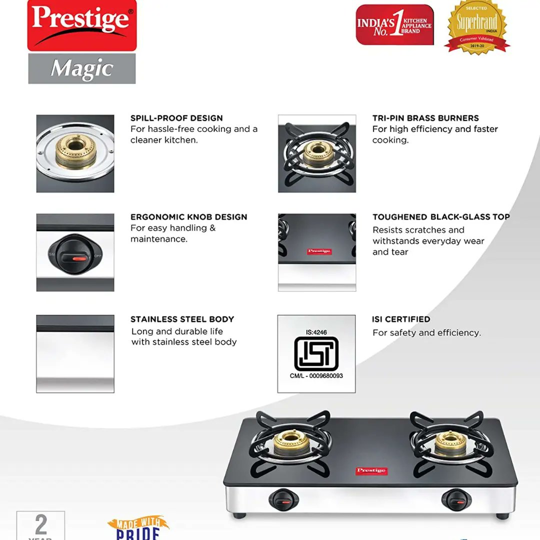 A2Amiya's tweet photo. Total price:- 3,595
Buy Now ➡️ https://t.co/q7cmS2zwYR
My website ➡️ https://t.co/Ig5ZpPATjj
Prestige Magic 2 Burner Gas Stove Stainless Steel Body GTMC 02 SS, Black, Manual (More Details)👉https://t.co/q7cmS2zwYR https://t.co/kJTXqKNDoN