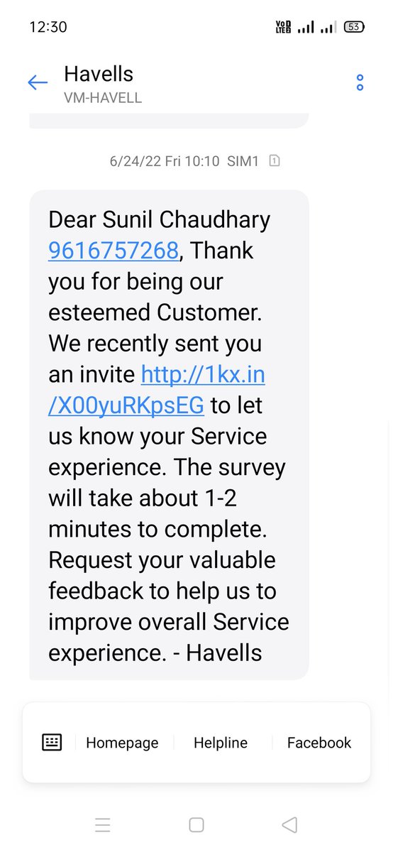 sunilpatelsp272's tweet photo. @havellsindia poor service https://t.co/DEX9jkEMbQ