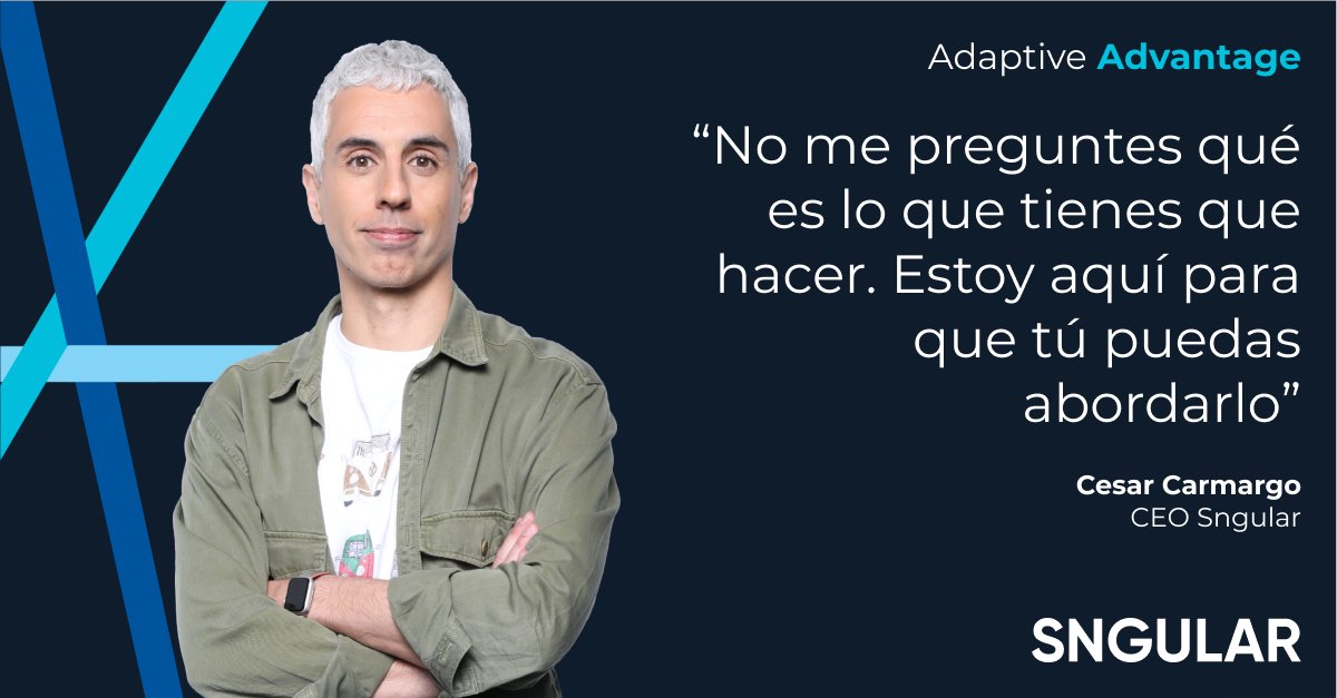 sngular's tweet photo. #AdaptiveAdvantage | No se trata de dar instrucciones, sino de habilitar y empoderar a las personas para poder llevar a cabo cualquier proyecto. Esa es nuestra filosofía.
https://t.co/RBfKoPiDuJ https://t.co/ebgqiv8oGn