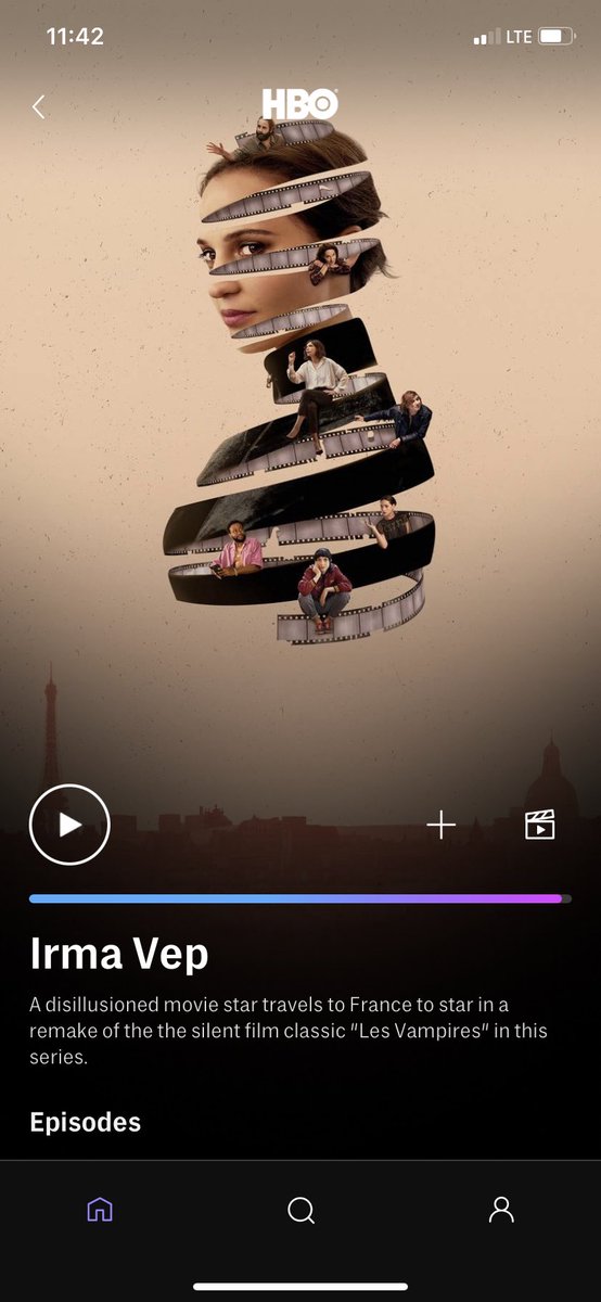 44sofiya's tweet photo. who else is watching #IrmaVep ?! wasn’t sure how it was gonna stack up against the film but it’s actually so good! #HBOMax https://t.co/Vc4S3U8Au3