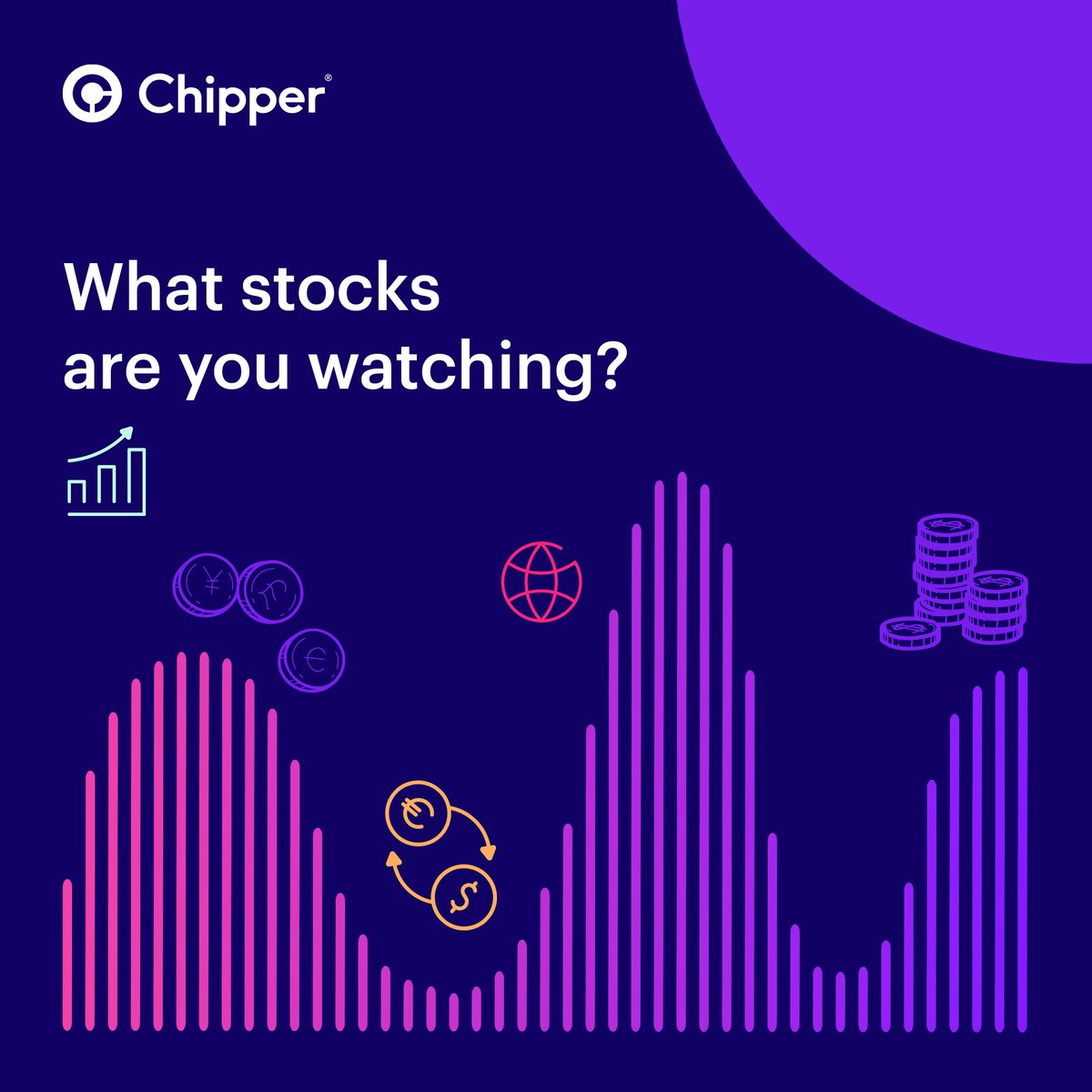 chippercashapp's tweet photo. What stocks are you watching or interested in purchasing this beautiful Thursday morning? #ChipperStocks https://t.co/5bp8k6Fp5v