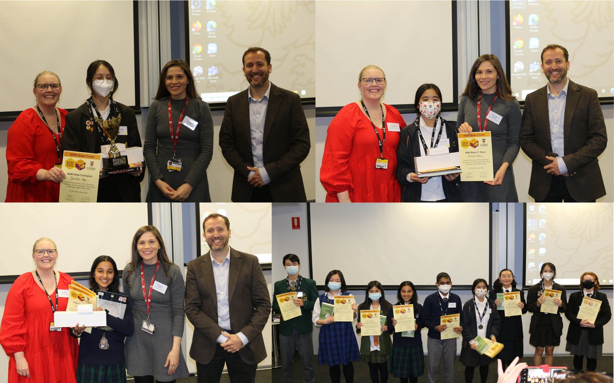Cherylea_Browne's tweet photo. 4/4 โ After an all-out battle, Jennifer Ngo from SGHS was crowned the 2022 NSW State Champion!! Thank you @UNSWMedicine & @UNSWScience for supporting the event and for all of our amazing volunteers! Until next time! #AustralianBrainBeeChallenge #ABBC #BrainBeeChallenge #science https://t.co/HuJmOdPwFg