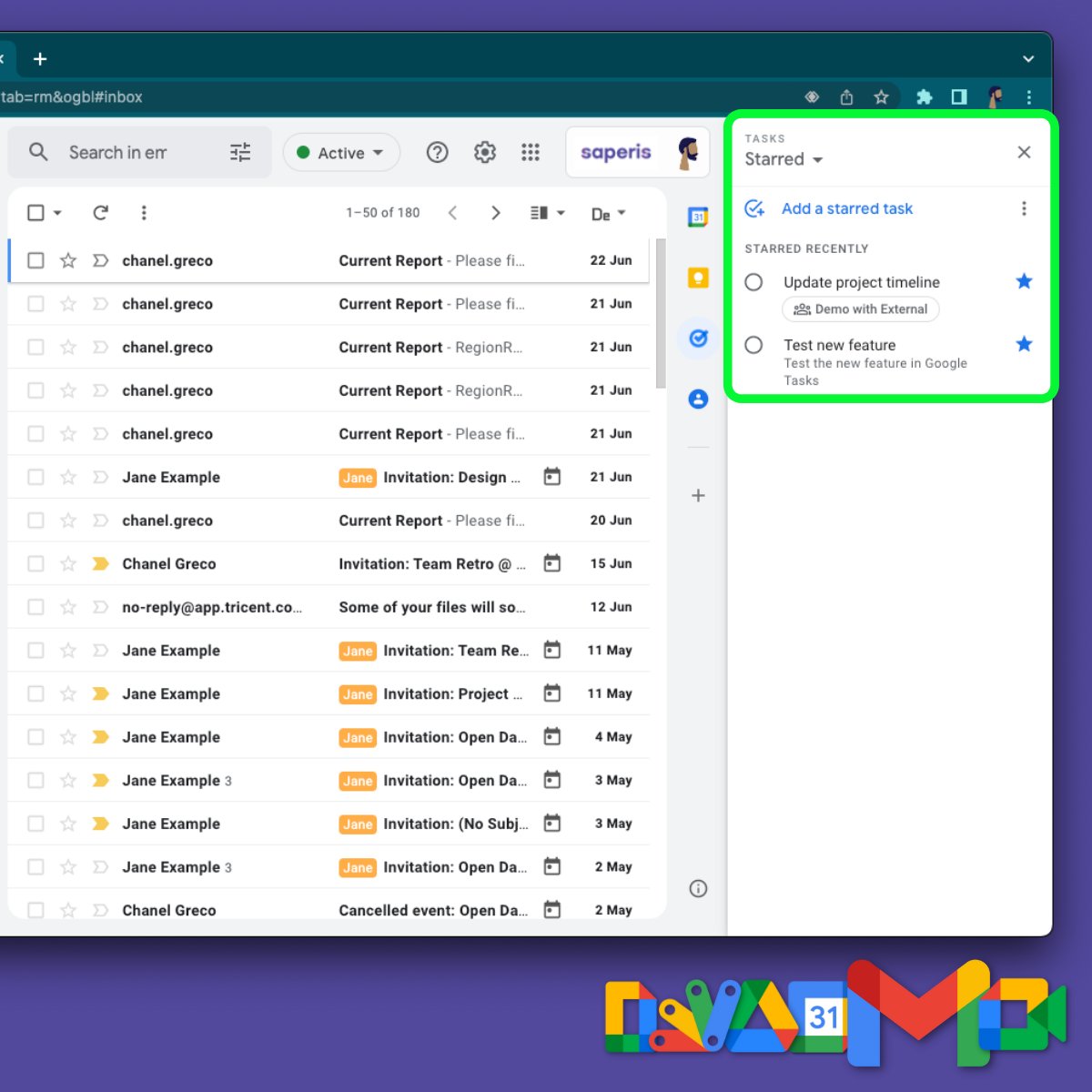 Saperis_io's tweet photo. << Tip of the week >>

You can now star your important tasks in the Google Tasks sidebar.
 
This new feature enables you to view or sort your starred items across various tasks lists in the starred view.

#TipOfTheWeek #saperis #collaboration #Google #GoogleWorkspace #GoogleTasks https://t.co/WTD3QXbJHR