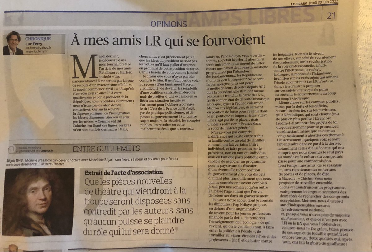 Le refus de contribuer à gérer la France s’il perdure  sera impardonnable !